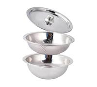 KiBcsLic Ensemble Passoire et Bol, Récipient Alimentaire pour Réfrigérateur, Conserve La Fraîcheur Des Aliments, avec Couvercle, Récipient à Fruits pour Raisin, 26 cm