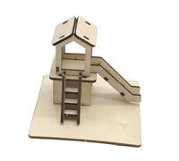 KiBcsLic Ensemble Scientifique, Porche, Jardin D'enfants, Toboggan de Jeu, Modèle pour Les étudiants,