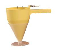 KiBcsLic Entonnoir pour Doser La Pâte à Gâteau et Préparer Les Muffins, Jaune