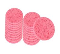 KiBcsLic Éponges nettoyantes pour le visage, indispensables en pour prendre soin de sa peau, disques nettoyants professionnels pour le visage, Rose 20 Pièces
