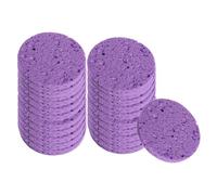 KiBcsLic Éponges nettoyantes pour le visage, indispensables en pour prendre soin de sa peau, disques nettoyants professionnels pour le visage, Violet 20 Pièces