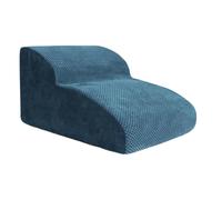 KiBcsLic Escalier pour Chat Escalier pour Animaux Portable Deux Niveaux Surface Douce Antidérapante Tissu Moelleux Adaptée Aux Petits Chiens et Chats Accès Can, Bleu