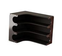 KiBcsLic Étagère D'angle pour Bureau et Porte-gobelets, étagère D'exposition Moderne et Multifonctionnelle pour Coiffeuse et Maison, Noir