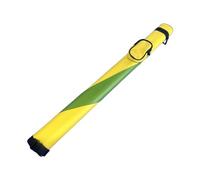 KiBcsLic Étui pour Queue de Billard Sac de Rangement Boîte de Protection et Fourreau en Cuir PU Imperméable avec Bandoulière Adapté pour Le Transport Sécurisé, Jaune