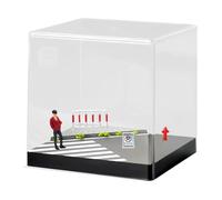 KiBcsLic Figurine à l'échelle 1:64, modèle humain, diorama urbain pour projets d'architecture et loisirs, Figure Rouge