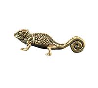 KiBcsLic Figurine d'animal de Compagnie Kung-Gong, Ornement pour, Statuette Miniature en Laiton pour Papa, Style B