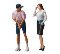 KiBcsLic Figurines Au 1/64 : Joueur de Mini-golf et Secrétaire pour Diorama à Réaliser Soi-même