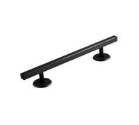 KiBcsLic Fingerboard Rail Carré Accessoire Barre Métal Prop Ramp En Acier Inoxydable Finition Usinée Surface Précise Adapté à La Pratique de Tricks Développeme, Noir 20 Cm X 1.2 Cm