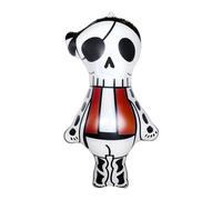 KiBcsLic Gonflable Figurine D'Horreur Ornement Volant Décoration de Fête En PVC Solide pour Une Décoration à Travers Les Saisons Approprié Pou, Squelette Fantôme