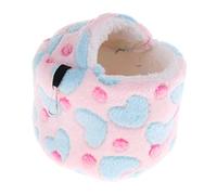 KiBcsLic Hammock pour Écureuil Lit Suspendu pour Hamster Coussin Douillet Nid Animal Accessoires pour Sommier Adapté à La Chambre d'enfant, Rose
