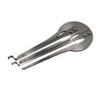 KiBcsLic Harpe Buccale Harpe à Guimbarde Guimbarde Instrument à Lamelle Musique Folk Métal Chromé Timbres par Vibrations Contrôle Du Rythme par Respiration, Silver