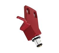 KiBcsLic Headshell Platine Vinyle Universel pour Cartouches Phono Stylet Pointe Turntable Support de Remplacement Lps Fabrication en Alliage D'Aluminium, Rouge