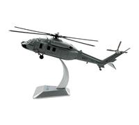 KiBcsLic Hélicoptère Modèle 1/100 Décoration de Bureau En Métal Cadeau pour Passionné avec Support