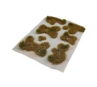 KiBcsLic Herbe Miniature Touffes Modèle Résine Maquette Arbre Scène Chemin de Fer Décor Végétation pour Modélisateurs Disposition de Conception, Jaune D'hiver