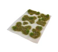 KiBcsLic Herbe Miniature Touffes Modèle Résine Maquette Arbre Scène Chemin de Fer Décor Végétation pour Modélisateurs Disposition de Conception, Vert D'automne