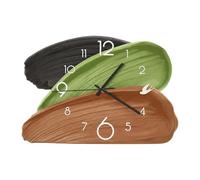 KiBcsLic Horloge de Table, Réveil de Bureau Créatif, et Silencieux, En MDF Moderne, Idéale pour Une Table de Chevet, Un Salon Ou Une étagère de Bur, Style A