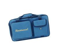 KiBcsLic Housse pour Pédales D'effets de Guitare, Housse de Rangement pour Pédales, Housse de Transport Multi-effets avec Protection Anti-rayures, Crème, Bleu, M