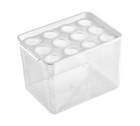 KiBcsLic Hydroponics Grower Kit Contenant Hydroponique Boîte de Culture Système à Douze Paniers Transparente Poignée Pratique Adapté à L'Apprentiss, Couvercle Blanc