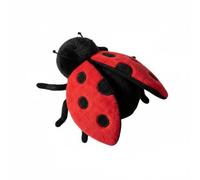 KiBcsLic Insecte Poupée Jouet Doudou Animal en Toucher Moelleux en PP Coton Réalisme Soigné Apprend la Nature, 15CM, Coccinelle