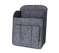 KiBcsLic Insert Organisateur de Sac à Dos avec Poches Multiples Inserts Modulables Feutre Souple Résistant Fermetures Éclair Pratiques Adapté pour Les Étudiant, Gris, L