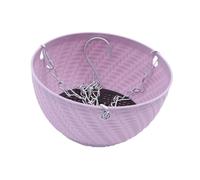 KiBcsLic Jardinière Suspendue Panier de Jardinage Pot Décoratif et Corbeille Murale en Plastique Résistant avec Chaîne Amovible pour Intérieur et Extérieur, Violet
