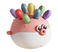 KiBcsLic Jeu de Correspondance Jouet de Motricité Fine pour Bébé Tri de Formes Ensemble d'apprentissage Sensoriel Educatif Fonction Coordination Oculaire Adapt, Rose