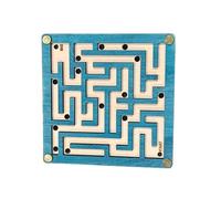 KiBcsLic Jeu de Labyrinthe En Bois à Billes, Jeu éducatif Portable, Puzzle pour Enfants de 8 Ans et Plus, Idéal Comme Cadeau pour Les Filles, CarrÉ