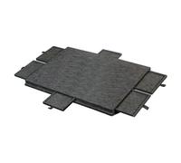 KiBcsLic Jeu de Puzzle en Feutrine Felt Police, Rangement Portable et Antidérapant pour Collectionner, à Utiliser à L'intérieur Ou comme Cadeau, Dark Gray S