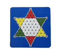 KiBcsLic Jeu de Stratégie à Pions Chinoises Portable Ensemble de Dames Chinoises Rangement Facile Jouet Classique pour Familles, sans PIÈCES