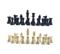 KiBcsLic Jeu D'échecs 32 Pièces, Pions Lisses pour Enfants, Adultes et