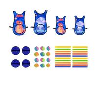 KiBcsLic Jeu on chasseur, lancer es, activités intérieures et extérieures pour enfants et adultes, pour la maternelle, Bleu