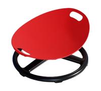 KiBcsLic Kids Swivel Chair à Rotation Douce Stimulante Sensorielle Chaise Pivotante Motricité Enfant Tabouret Anti-glisse pour Apprentissage Jouet D'Équilibre, Rouge