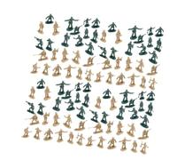 KiBcsLic Kit de 100 maquettes de soldats à l'échelle 1:72, dioramas, aire de jeux, jouets uniques pour décoration de maison de poupée, cadeau pour