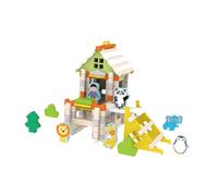 KiBcsLic Kit de Construction En Bois pour Une Participation Familiale et Un Divertissement éducatif, Zoo