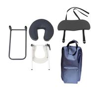 KiBcsLic Kit de massage pour matelas à domicile, appui-tête de massage, support pour coussin facial et support pour le visage, Noir