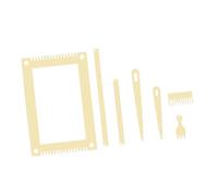 KiBcsLic Kit de Métier à Tisser en Bois Compact pour Loisirs Créatifs, pour Les Amateurs de Tissage, Les Femmes et Les Adultes