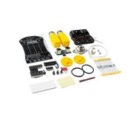 KiBcsLic Kit de Projet de Voiture Robot Intelligente R3 Board à des Fins éducatives, Roue à œil de Bœuf