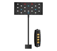 KiBcsLic Lampe Aquarium LED Éclairage Réglable Tête Rotative Support Clip Robuste Lumière Large Angle Accessoires pour Réservoir Poisson Fonction Rotative, Largeur 18 Cm