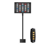 KiBcsLic Lampe Aquarium LED Éclairage Réglable Tête Rotative Support Clip Robuste Lumière Large Angle Accessoires pour Réservoir Poisson Fonction Rotative, Largeur 12 Cm