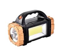 KiBcsLic Lampe LED Poche Solaire Portative Haute Puissance COB Étanche USB Compacte avec Fonction Éclairage Polyvalent Ad, or