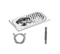 KiBcsLic Lave-verres Automatique à Nettoyage Rapide En Acier Inoxydable avec Vidange et