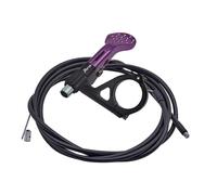 KiBcsLic Levier de Commande à Distance pour Tige de Selle Télescopique de Vélo, Compatible avec Passage de Câbles Externe et Interne. Compact et Léger, Idéal P, Violet
