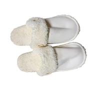 KiBcsLic Liner Chaussons Doublure Couvre-chaussures Peluche Chauffante Matériau Détachable Lavable Réutilisable Coton Convient au Bureau à la Maison, 42 à 43