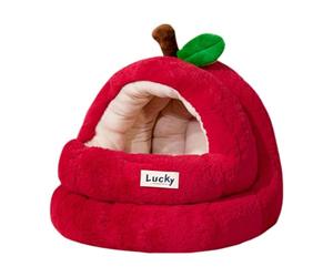 KiBcsLic Lit pour Chat Maison Niche Coussin Douillet pour Chien et Chat Intérieur Rembourré Chaud Fond Résistant à L'Humidité Matériaux Respirants Structure Po, XL