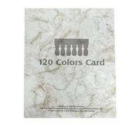 KiBcsLic Livre de présentation de 120 couleurs d'ongles, présentoir d'échantillons d'ongles professionnel pour salon, Gris