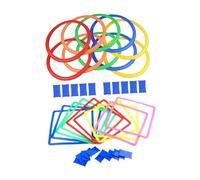 KiBcsLic Lot de 10 Cloches et Anneaux de Lancer pour Fêtes Intérieures et Extérieures