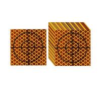 KiBcsLic Lot de 100 Feuilles réfléchissantes pour cibles d'enquête, 60x60mm