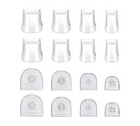 KiBcsLic Lot de 16 protège-talons hauts, pour demoiselles d'honneur et compagnes de mariage, Clair