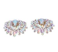 KiBcsLic Lot de 2 Clips à Chaussures Décoratifs pour Femmes, En Alliage avec, Boucles de Chaussures Décoratives, Broche En Cristal, Idéale pour Un, C, comme décrit