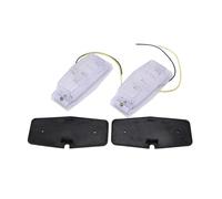 KiBcsLic Lot de 2 Feux de gabarit latéraux à LED, Double brûleur, résistants aux intempéries, faciles à Installer, pour Camion et Voiture, 2BM001321-001, Clair